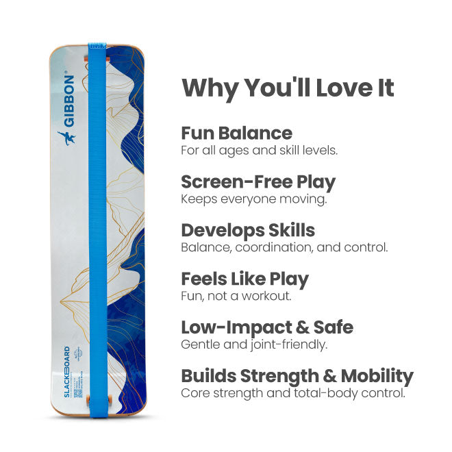 Gibbon Mountain SlackBoard with text for why you'll love it