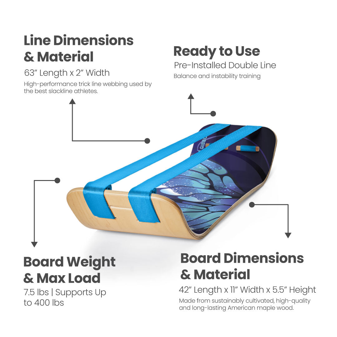 SlackBoard Plus - Butterfly – GIBBON