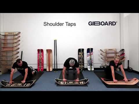 Shoulder Taps Exercise Demonstration on a SlackBoard Balance Board