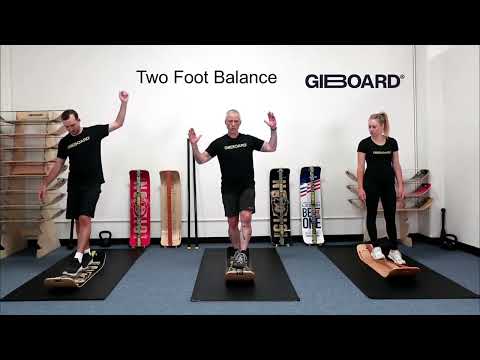 Two Foot Balance Exercise Demonstration on a SlackBoard Balance Board