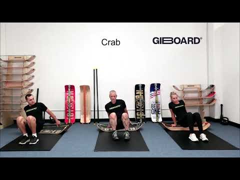 Crab Exercise Demonstration on a SlackBoard Balance Board