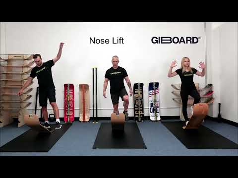 Nose Lift Balance Exercise Demonstration on a SlackBoard Balance Board