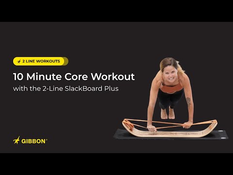 Core Workout on the SlackBoard PLUS with 2 Lines