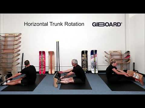 Horizontal Trunk Rotation Exercise Demonstration on a SlackBoard Balance Board