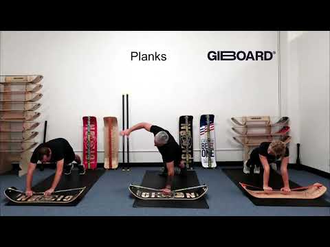 Planks Exercise Demonstration on a SlackBoard Balance Board
