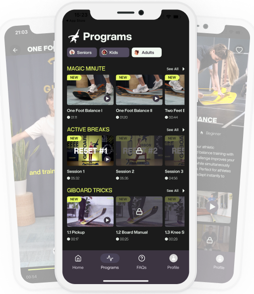 Preview of the GIBBON balance app